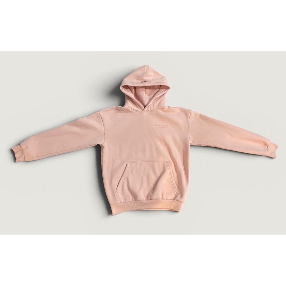 Comfrt Pastel Edit Bubblegum Pink Hoodie M Oversized Weighted Pullover Fleece
